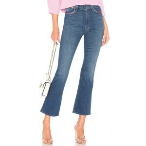 Mother Blue Denim The Snap Hustler What I Had Before Flared Ankle Jeans, Size 25